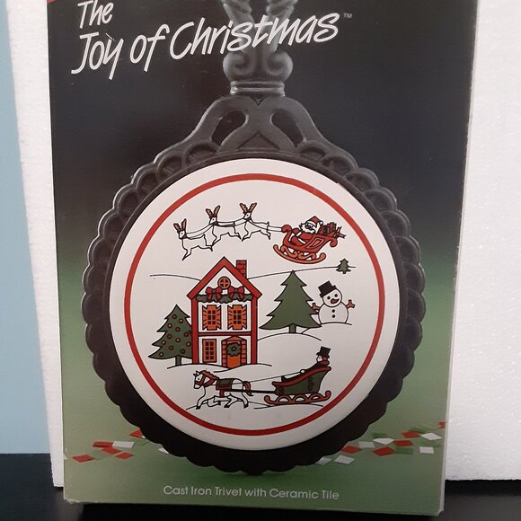 Christmas Cast Iron Trivet (Ceramic Tile) - Picture 7 of 10
